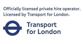 Officially licensed private hire operator. Licensed by Transport for London.